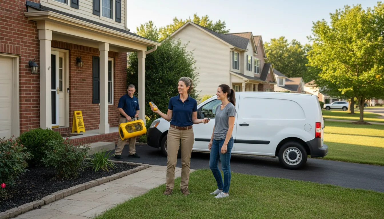 Residential water damage restoration in Franklin, LA